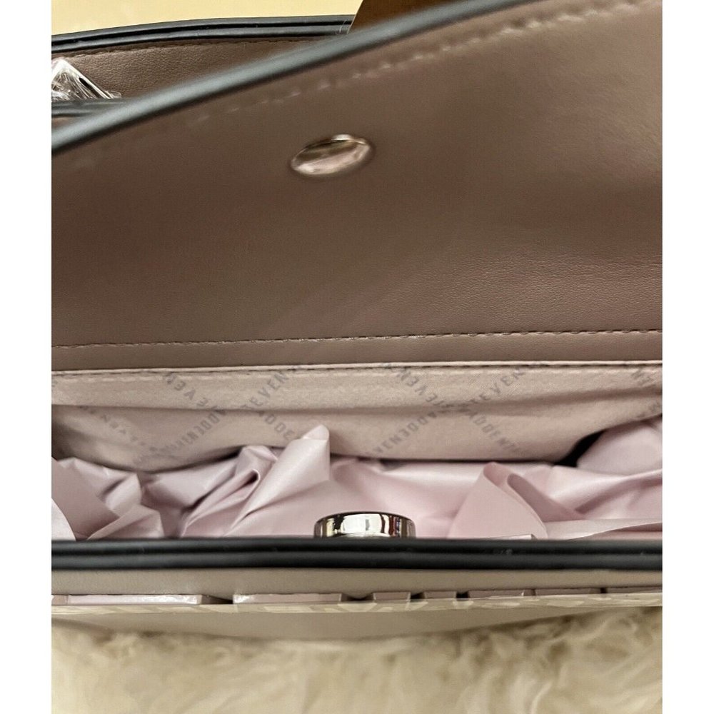 SOLD NWT STEVE MADDEN BEVELYN SATCHEL CROSSBODY BAG AIR POD MUSHROOM TIK TOK - Picture 6 of 8